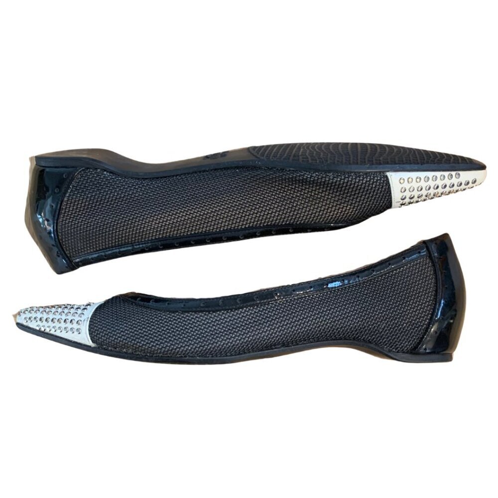 Stuart Weitzman Tipper Studded Ballet Flats Womens Size 8.5 - Picture 2 of 11